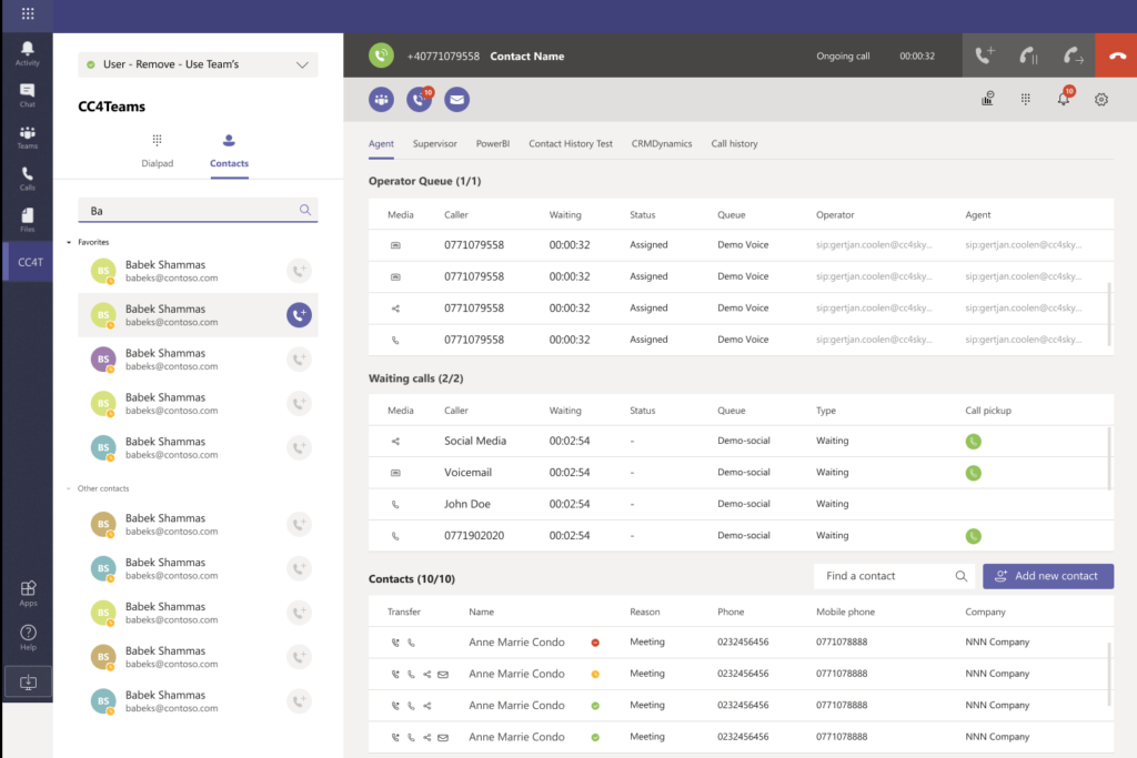 Microsoft Teams Contact Centre